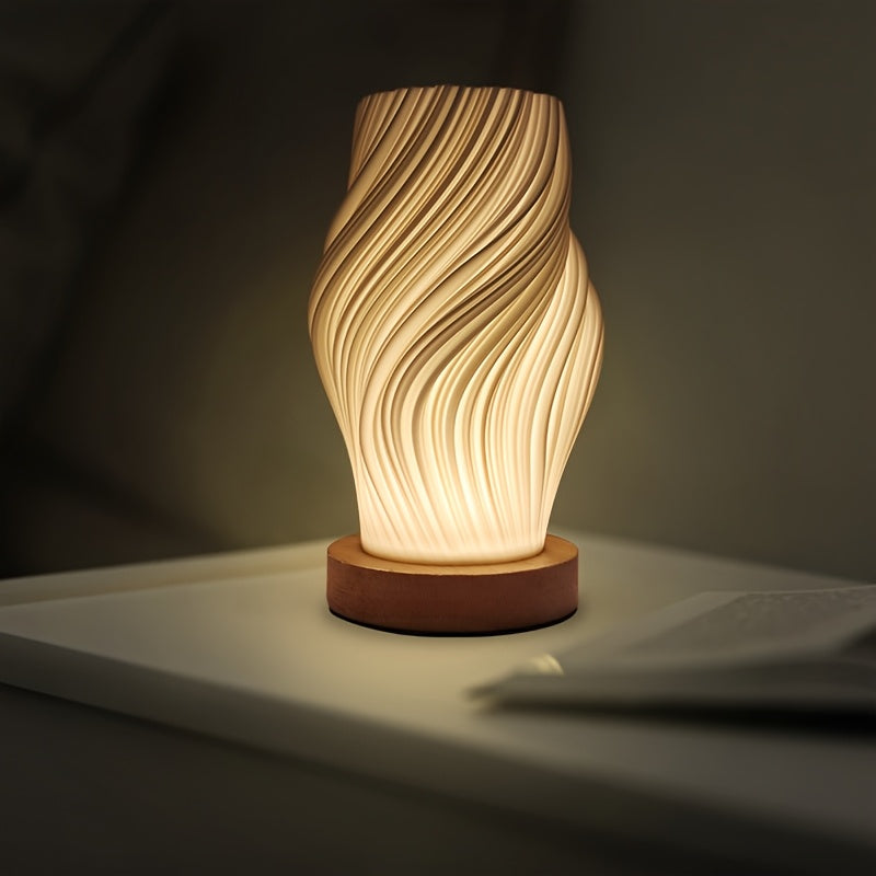 LED Swirl Table Lamp