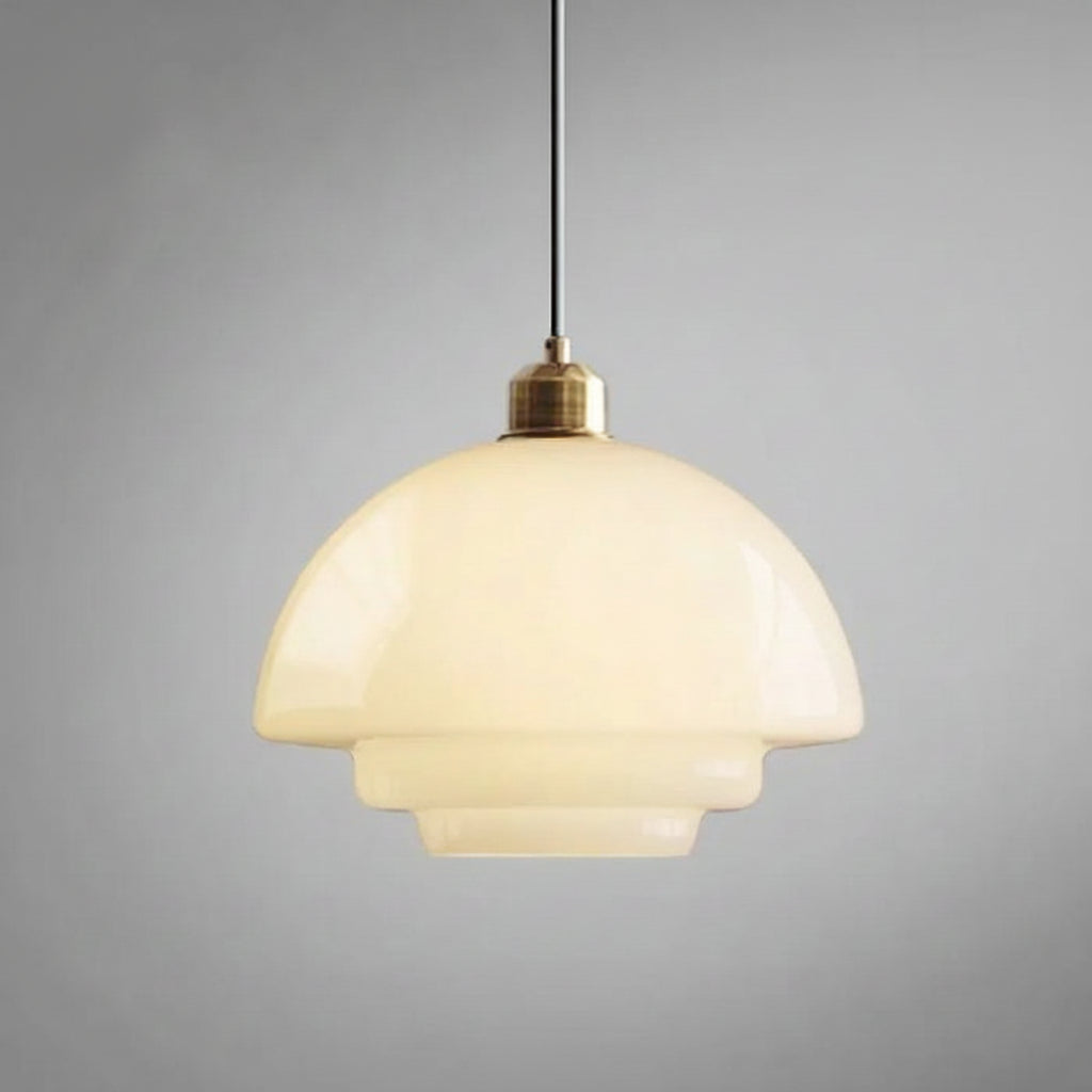 White Glass Pendant Light