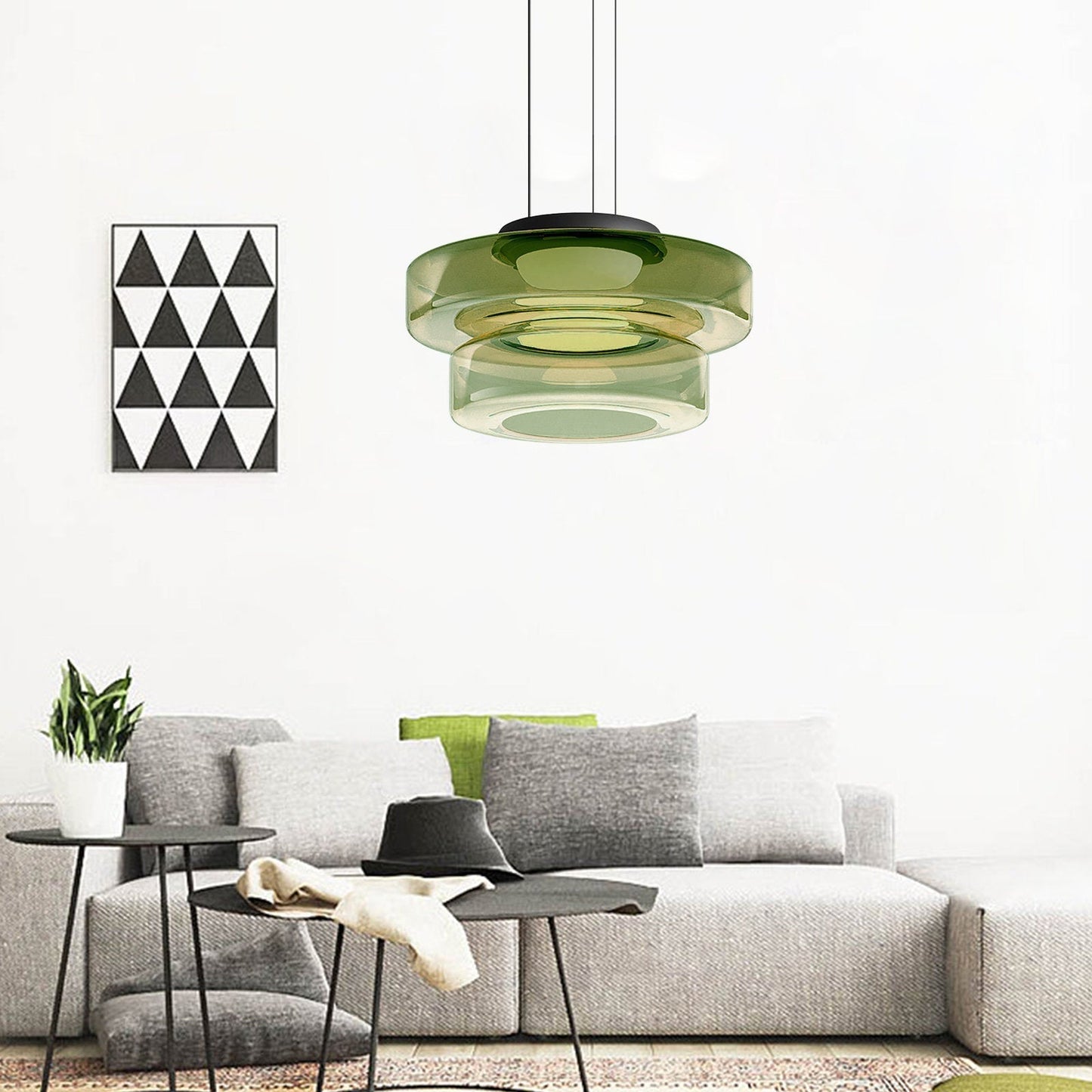 Bauhaus Glass Pendant Lamp