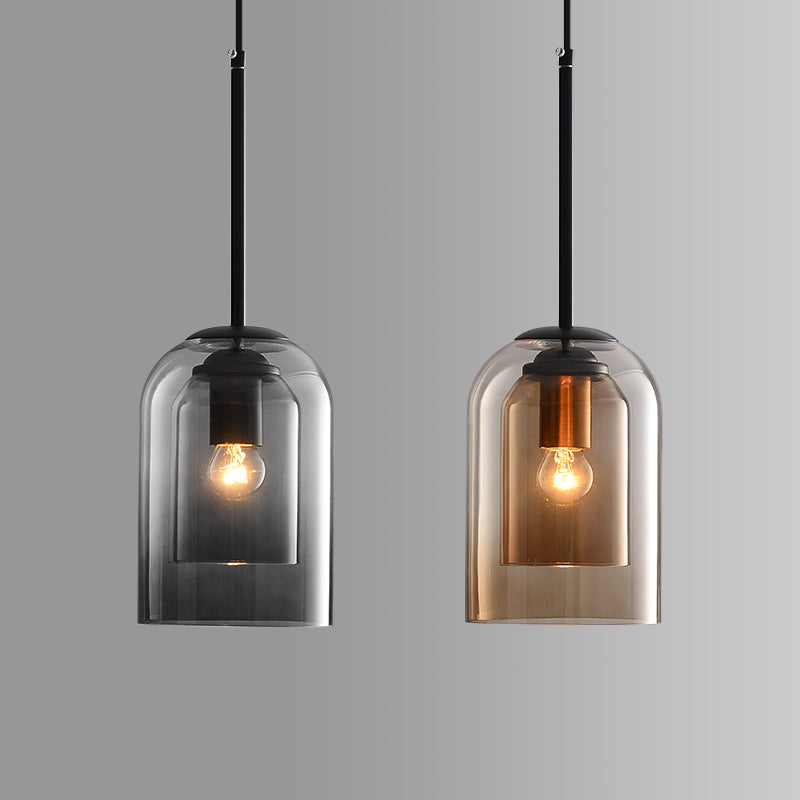 Mica Double Glass Pendant Lamp
