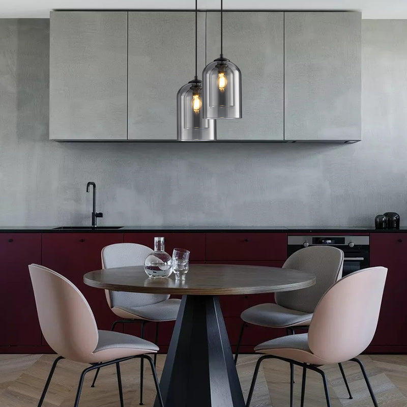 Mica Double Glass Pendant Lamp