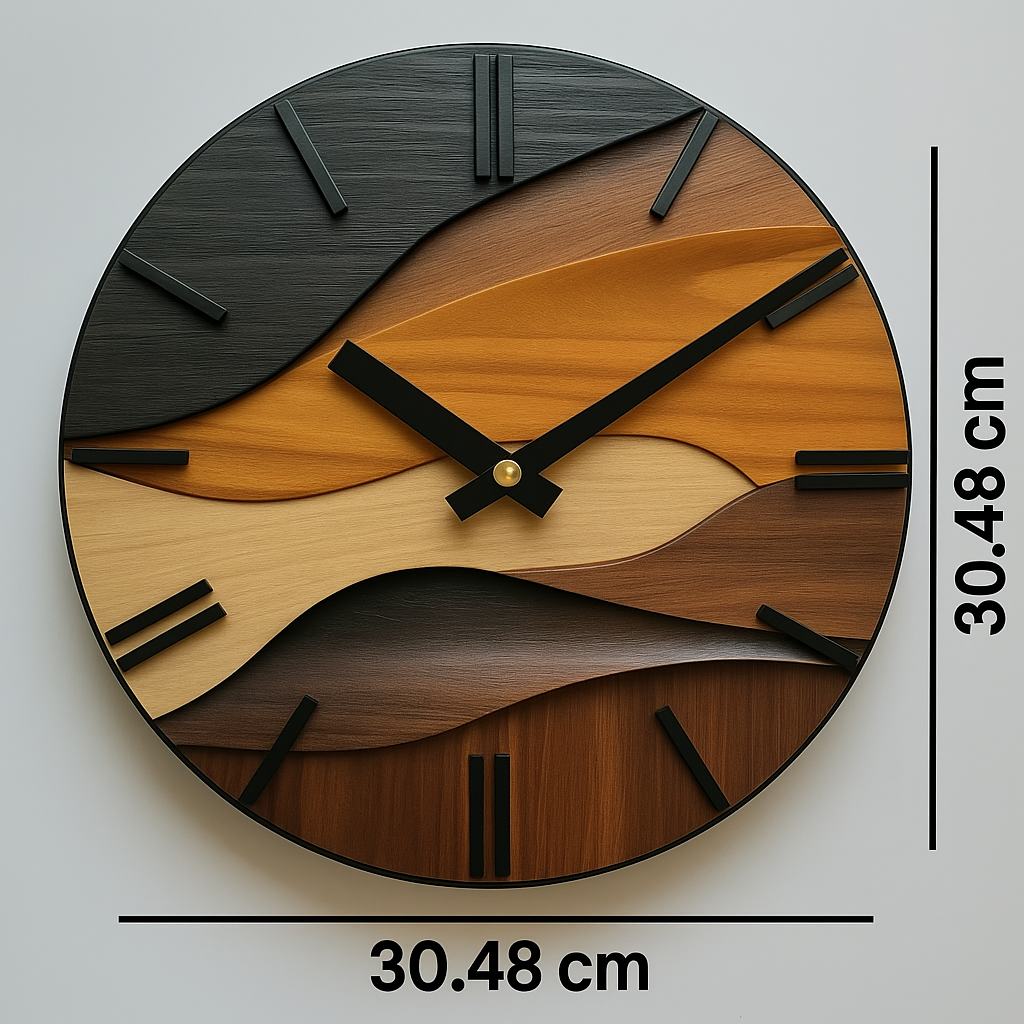 Artistic Round Wall Clock